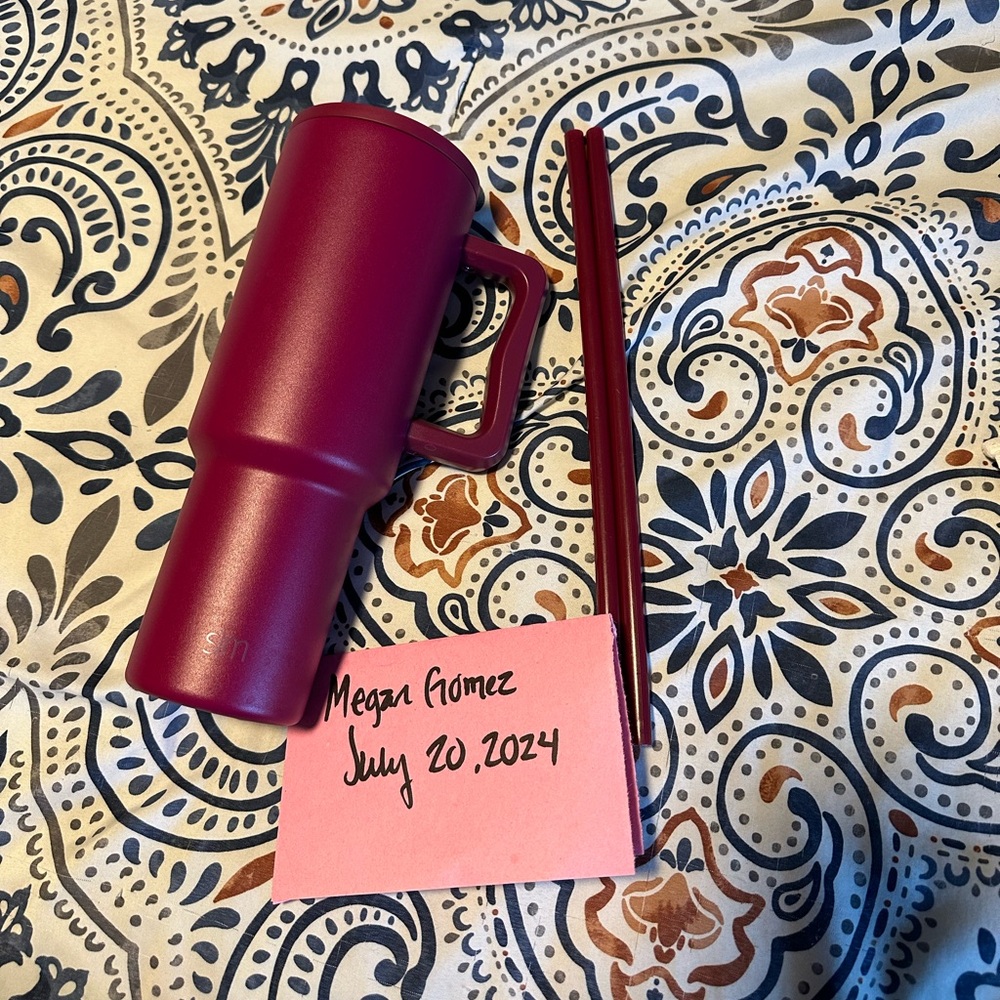 EUC Simple Modern Orchid Sangria 40 oz Tumbler
